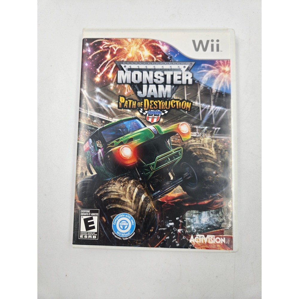 Monster Jam Path of Destruction Nintendo Wii Game Activision 2010